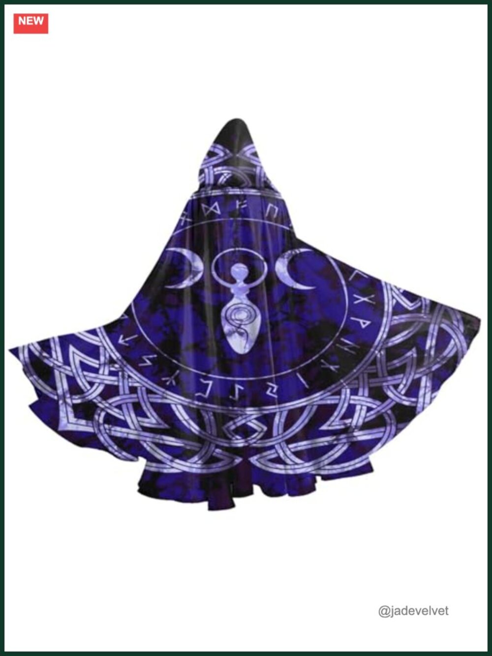 Halloween Hooded Robe Cloak Cape Cosplay Costume Party Polyester Spandex